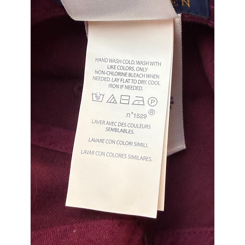 Polo Ralph Lauren Iconic Chino Ball Cap Red Maroon Dad Hat Blue Pony NWT ***READ - Picture 10 of 11